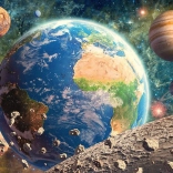 Puzzle Vedere de pe Lună 500 piese