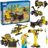 Woopie set de construcție vehicule de poliție 6 în 1 STEAM
