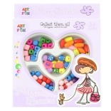 Mărgele din lemn – set pentru confecționarea brățărilor