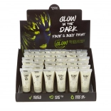 Vopsea pentru față și corp care strălucește în întuneric