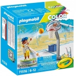 Playmobil Color Skater cu minge de baschet