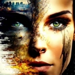 Pictură cu diamante – Chipul apocalipsei 30 × 40 cm