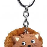 2KIDS TOYS breloc din lemn cu pompon – pisică