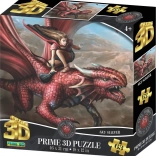 Puzzle 3D Călărețul Dragonului 63 piese
