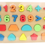 Set din lemn pentru matematică distractivă 28 x 20 cm