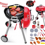 Grătar pentru copii WOOPIE cu lumină și sunet, cu accesorii