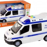 Dubă de poliție cu propulsie prin fricțiune, lumini și sunete