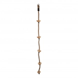 Funia de cățărat pentru copii cu trepte de lemn