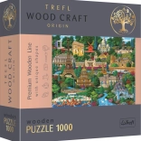Puzzle din lemn TREFL Locuri faimoase din Franța 1000 de piese