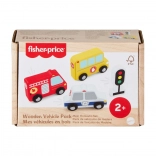 Set vehicule din lemn Fisher-Price