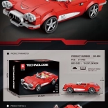 Set de construcție cabriolet roșu 311 piese