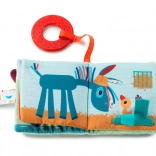 Carte textilă cu fermă și jucărie de dentiție Lilliputiens