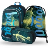 Set școlar BAAGL pentru jucători de fotbal: rucsac, penar și săculeț