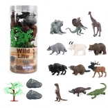 WOOPIE set de figurine cu animale sălbatice, 15 piese