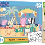 Puzzle maxi reversibil PEPPA PIG 30 piese EKO