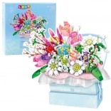 Set de construcție Buchet de flori cu lumini LED