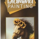 Pictură cu diamante Cal 14x18cm