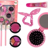Set cosmetic pentru copii cu perie, machiaj și accesorii