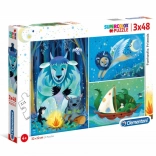 Puzzle 3x48 piese Prieteni Fantastici