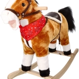 Căluț balansoar interactiv din pluș