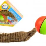 Minge interactivă impermeabilă cu coadă pufoasă de dihor pentru baie