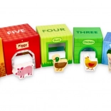 cuburi de stivuit cu animăluțe de la fermă