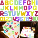 Numere și litere transparente 38 buc MasterKidz