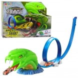 Pistă auto cu catapultă și buclă – obstacol șarpe