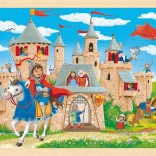 Puzzle din lemn Castel cavaleresc 96 piese