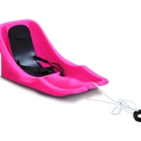 Bob pentru copii cu spătar BABY RIDER MONSTER – roz, șezut negru