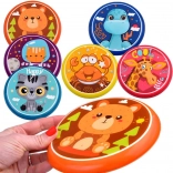 Disc zburător colorat 16 cm cu motive de animale