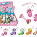 Breloc cu mini slime în pahar