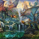 Puzzle Ravensburger Pădurea Dragonilor Fermecată 9000 piese