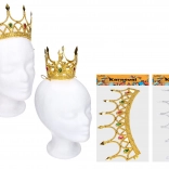 Coroană de carnaval în culoarea aurie/argintie