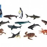 Creaturi marine din plastic 8-10 cm mix de specii în cutie