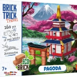 Set de construcție din cărămidă pagodă M 160 piese TREFL BRICK TRICK