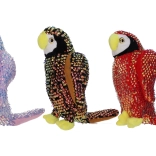 Papagal de pluș cu paiete 25 cm