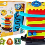 Jucărie educativă interactivă cu mașinuțe și efecte sonore și luminoase