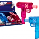 Pistolă mică de apă transparentă albastră roz