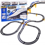 Circuit de tren electric modern pentru pasageri cu poduri, șină 6,26 m