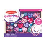 Set creativ de mărgele Inimioare - Melissa & Doug