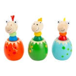 Ou de dinozaur cu sunet Small Foot – jucărie din lemn pentru cei mici