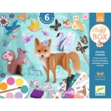 Djeco set creativ cu animale de pădure – 6 activități