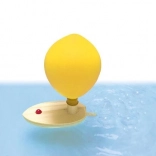 Bărcuță din lemn cu propulsie pe aer