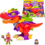 SuperThings V‑Rex Superdino robot – figurină răufăcător cu accesorii