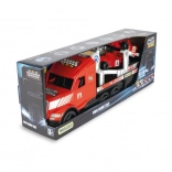 Magic Truck Sport Formula 1 camion iluminat cu remorcă și 2 mașini F1