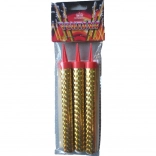 Fântână de petrecere aurie 12 cm, 3 buc