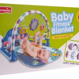 Covoraș de joacă interactiv pentru bebeluși cu pian și accesorii