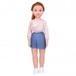 Păpușă mersătoare cu pantaloni scurți 70 cm
