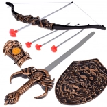 Set fantastic de arme cavalerești pentru copii